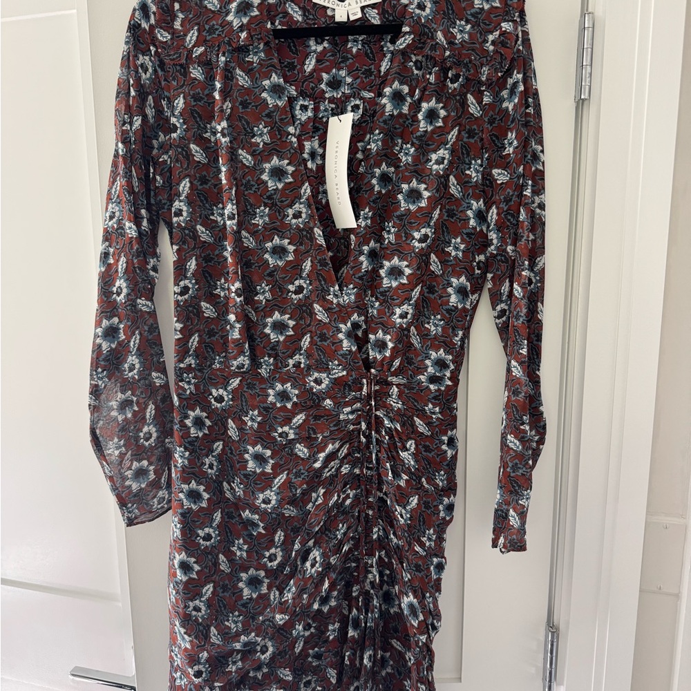 NWT Veronica Beard Anjali Dress Clay Multi 4